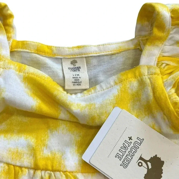 Tucker & Tate Yellow Ruffle Romper 12M 18M - Picture 2 of 2